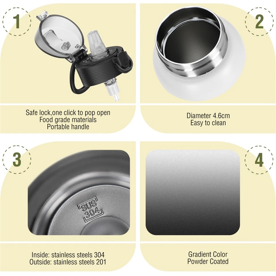 350ml, 550ml Insulated Stainless Steel Bottle